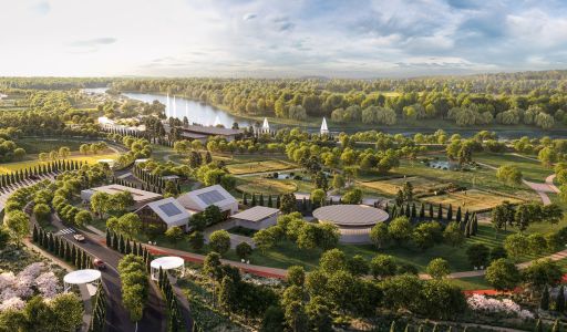 Участок на берегу реки в Монави