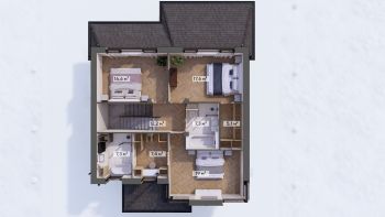 Двухэтажный дом в КП Юрьево Берег