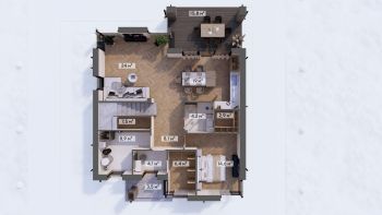 Двухэтажный дом в КП Юрьево Берег