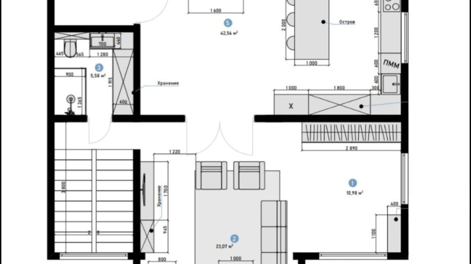 Коттедж с террасой в Аносино парк