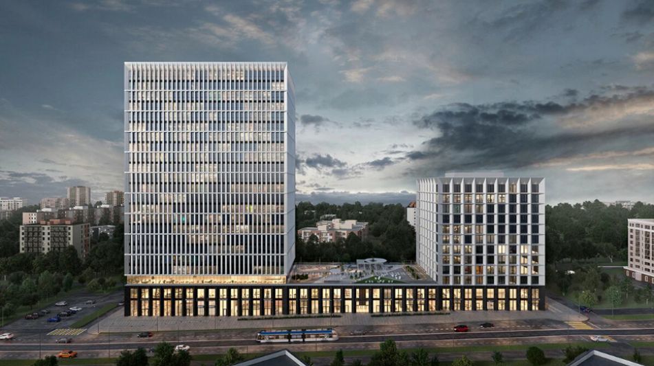 Офис c панорамным видом