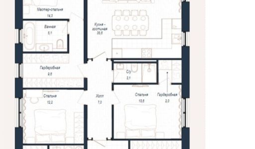 Дом шале в КП Зиккурат