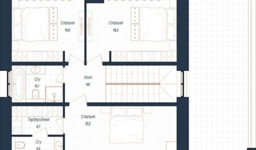 Дом хай-тек в КП Зиккурат