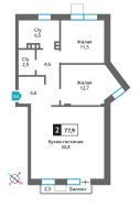 Квартира в ЖК Отрада на Реке