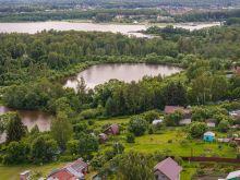 Участок у озера в Рождественно