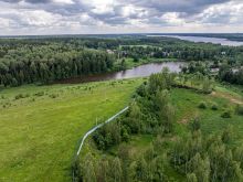 Участок у озера в Рождественно