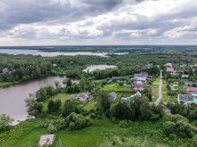 Участок у озера в Рождественно