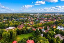 Современный дом у леса в Грибках