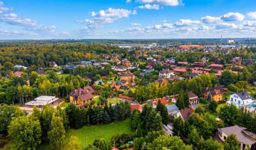 Современный дом у леса в Грибках