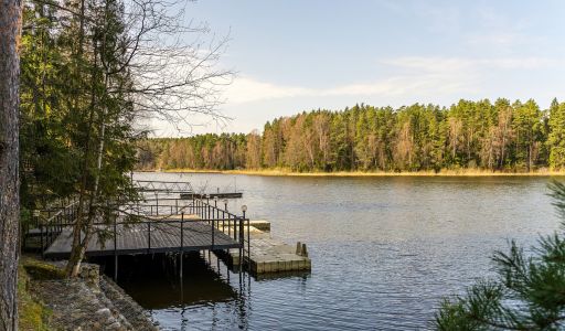 Дом из бруса у воды в КП Айвери