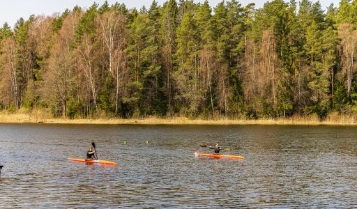 Дом из бруса у воды в КП Айвери
