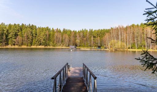 Дом из бруса у воды в КП Айвери