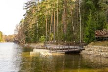 Дом из бруса у воды в КП Айвери