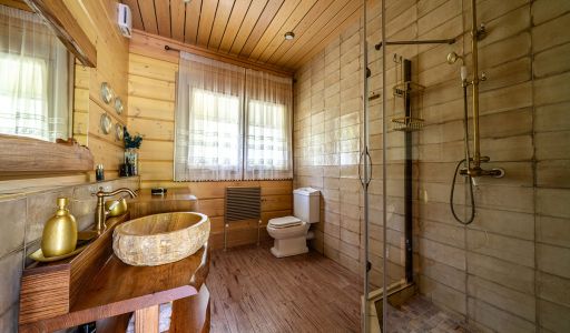 Стильный дом из бруса в Фокс Хилс