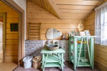 Стильный дом из бруса в Фокс Хилс