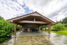 Стильный дом из бруса в Фокс Хилс