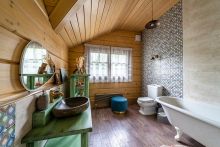 Стильный дом из бруса в Фокс Хилс