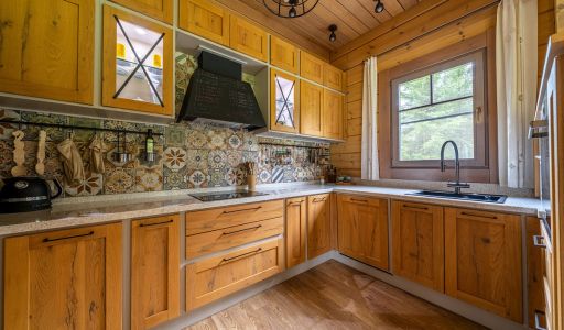 Стильный дом из бруса в Фокс Хилс