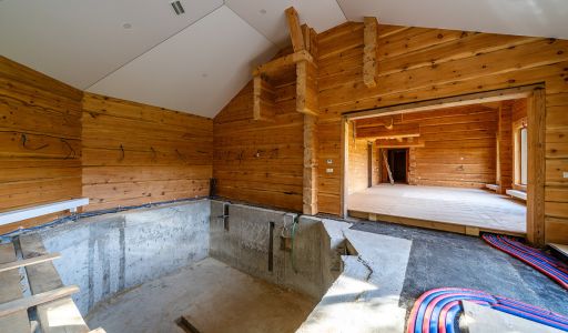 Дом из кедрового лафета в Авроре