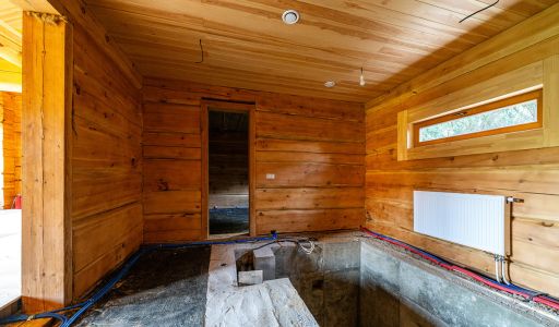 Дом из кедрового лафета в Авроре