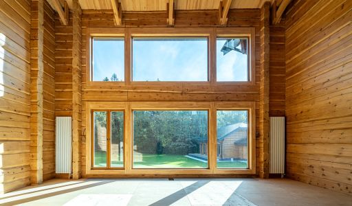 Дом из кедрового лафета в Авроре