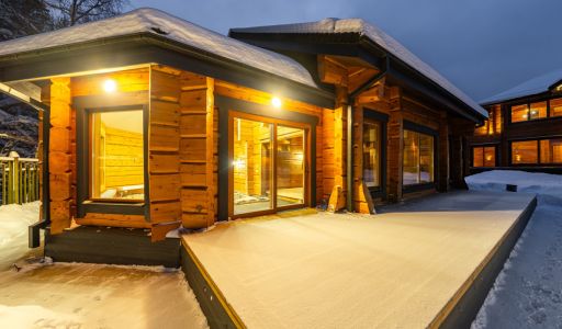 Дом из кедрового лафета в Авроре