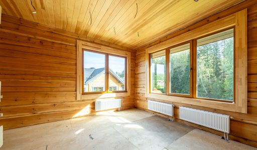 Дом из кедрового лафета в Авроре