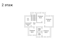 Дом под отделку в КП Президент
