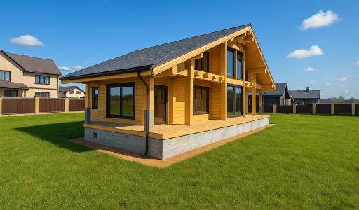 Дом из бруса в КП Панорамы