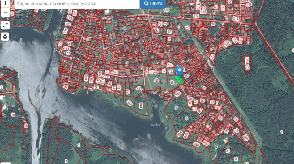 Участок рядом с водой в Витенево