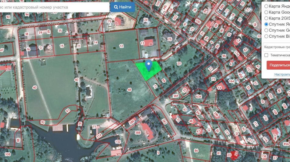 Участок рядом с водой в Витенево