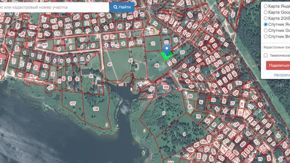 Участок рядом с водой в Витенево