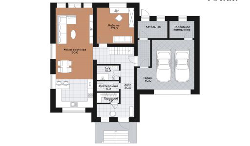 Дом под ключ в КП Княжье Озеро