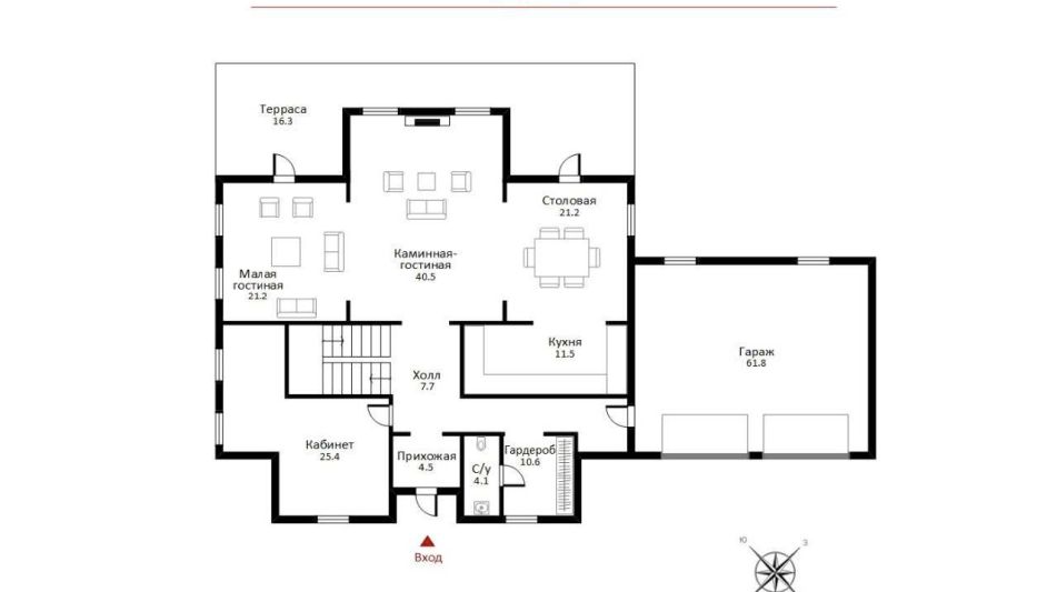 Дом в современном стиле в Ивакино