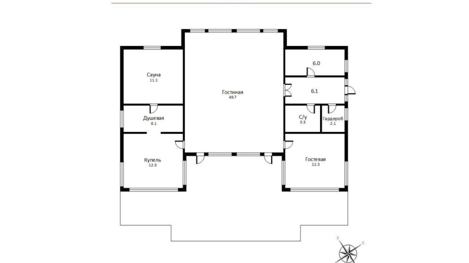 Дом в современном стиле в Ивакино