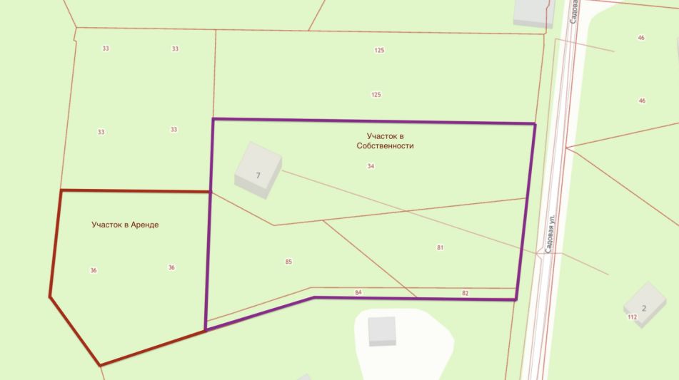 Участок в п. Трудовая Северная